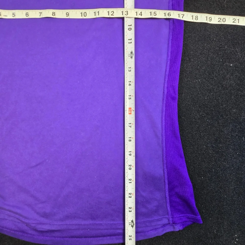 Nike Dri-FIT Womens Purple Short Sleeve Running Training Shirt‎ Med Gym *flaw